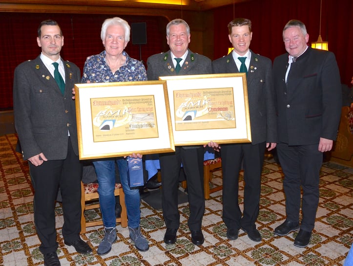 v.l.n.r. Stefan Gschwentner, Peter Steinbacher, Hubert Schellhorn, Christian Lengauer-Stockner, Peter Payr  Foto © Hermann Nageler