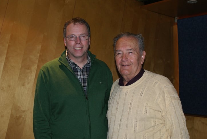 Gründungsobmann Hubert Unterluggauer mit dem derzeitigen Obmann Sepp Bernhardt