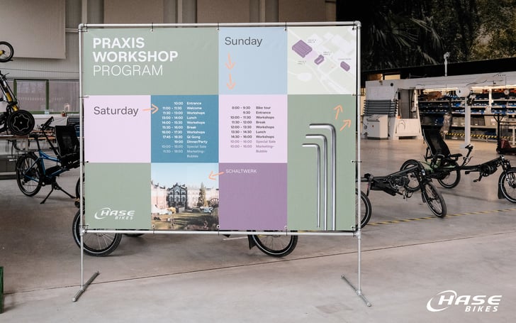 Auf dem Programm stehen an die 20 verschiedenen Workshops