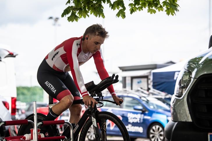 Franz Lässer beim Aufwärmen © Drew Kaplan Photography/ Cycling Austria