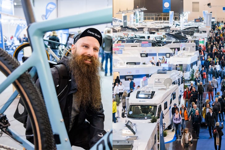 NRWs große Messen für Urlaub und Radfahren — Eintrittskarten für beliebte Messen bequem online kaufen ©Messe Essen