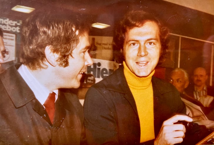 Klaus Böttner und Franz Beckenbauer ©Lucky Bike