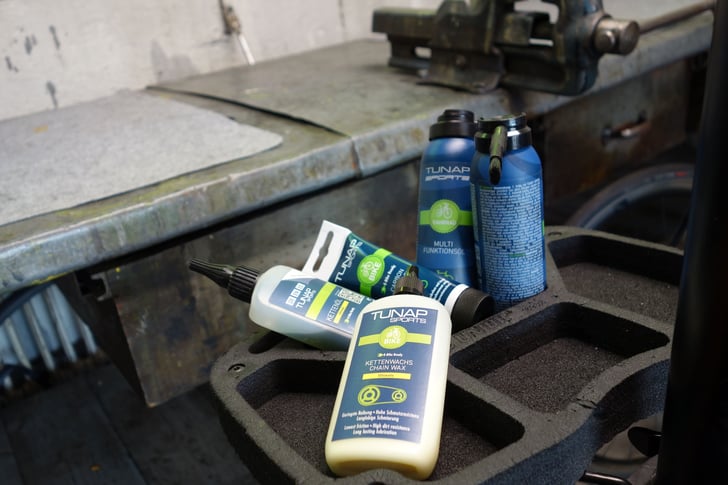 Tunap Sports entwickelt schnellsten Schmierstoff für Fahrradketten: Kettenwachs Ultimate in der Tropfflasche setzt neue  Maßstäbe ©Tunap Group