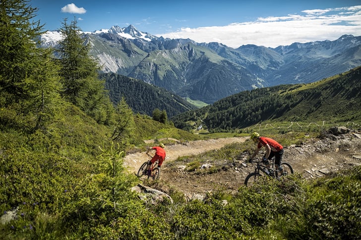 Trailvergnügen in allen Schwierigkeitsstufen erwartet Mountainbiker im Bikerevier Kals-Matrei in Osttirol. © TVB Osttirol/Andreas Meyer