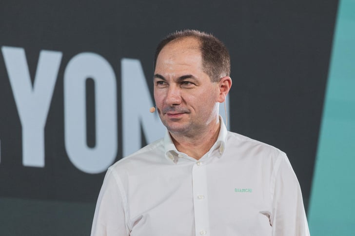 Bianchi CEO Alberto Cavaggioni presented the strategic plan for the next 24 months ©Bianchi