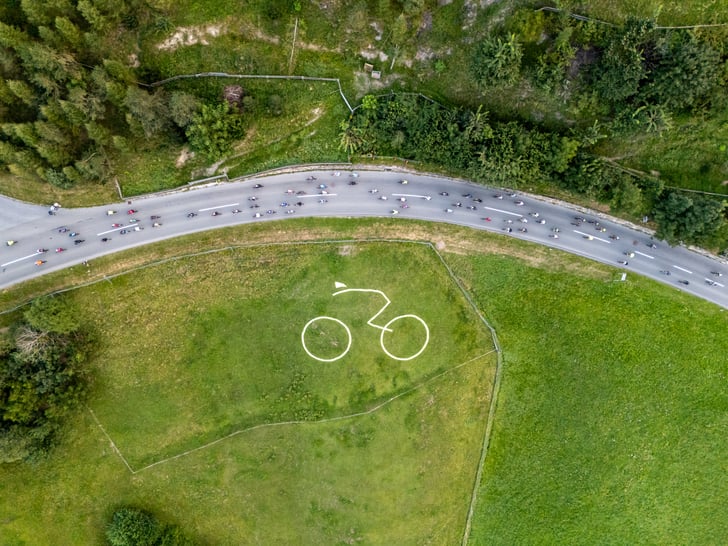 Die Fahrer am Kühtai von oben (Copyright: Ötztal Tourismus/Expa Pictures)