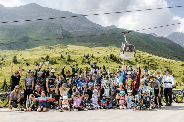 Über 30 Familien waren Teil der vierten Family Bike Vibes.  Copyright Arosa Tourismus 