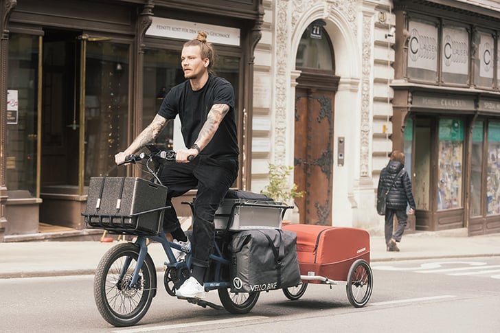 VELLO SUB im Einsatz mit Taschen und Anhänger ©