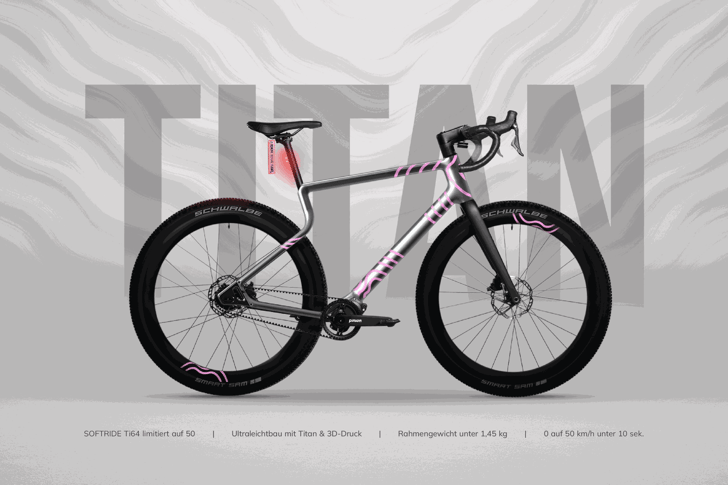 Titan statt Carbon: 3D-gedruckter Fahrradrahmen kündigt Technologiesprung in Branche an © Urwahn