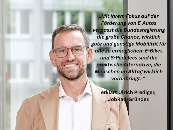 Ulrich Prediger, Gründer von JobRad ©Sebastian Heise