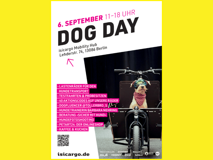 1. Cargobike DOG DAY Berlin: Premiere für Hund und Lastenrad am 6. September 2025