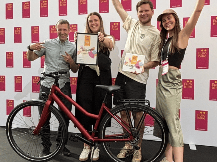 Ampler Bikes wurde mit dem renommierten Eurobike-Award in Gold in der Kategorie E-Bike ausgezeichnet.  ©Ampler