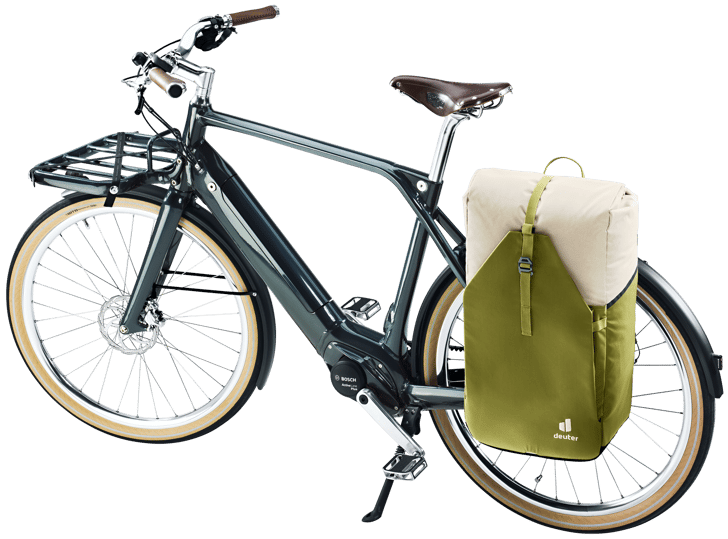 XBERG 25 Fahrradrucksack montiert am Fahrrad ©