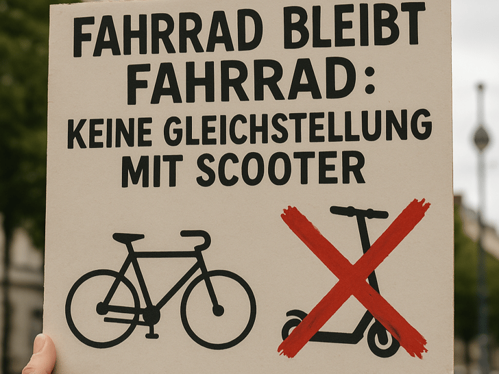 Fahrrad bleibt Fahrrad: keine Gleichstellung mit Scootern! ©Velototal