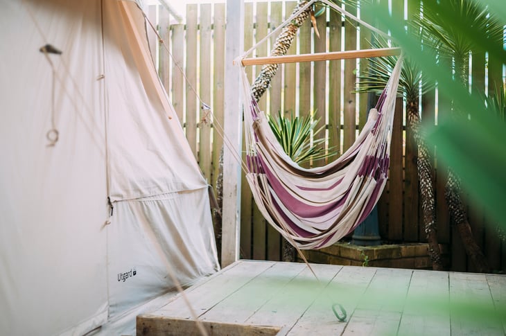 Cotton tentとハンモック