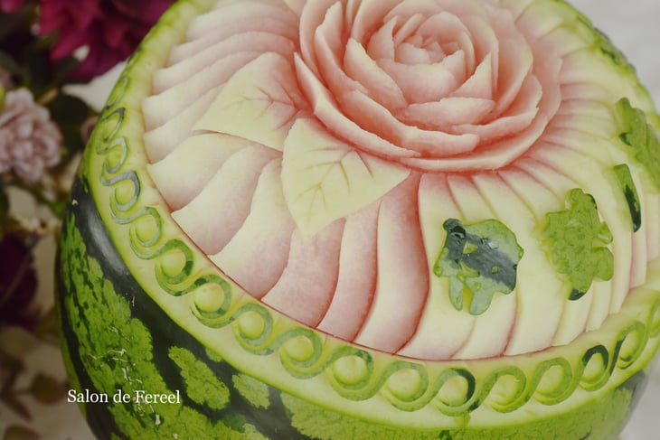 カービング　スイカ　教室　フルーツ　彫刻　大阪　オーダー　野菜