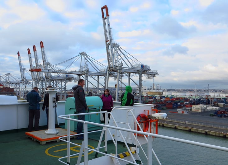 Die Spannung steigt, bald legen wir in Hamburg ab.