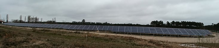 Exemple parmi d'autres centrales photovoltaïques, ici en Gironde. Les projets d'ENGIE à Saucats en Gironde et Martignas en Jalle en sont des exemples.