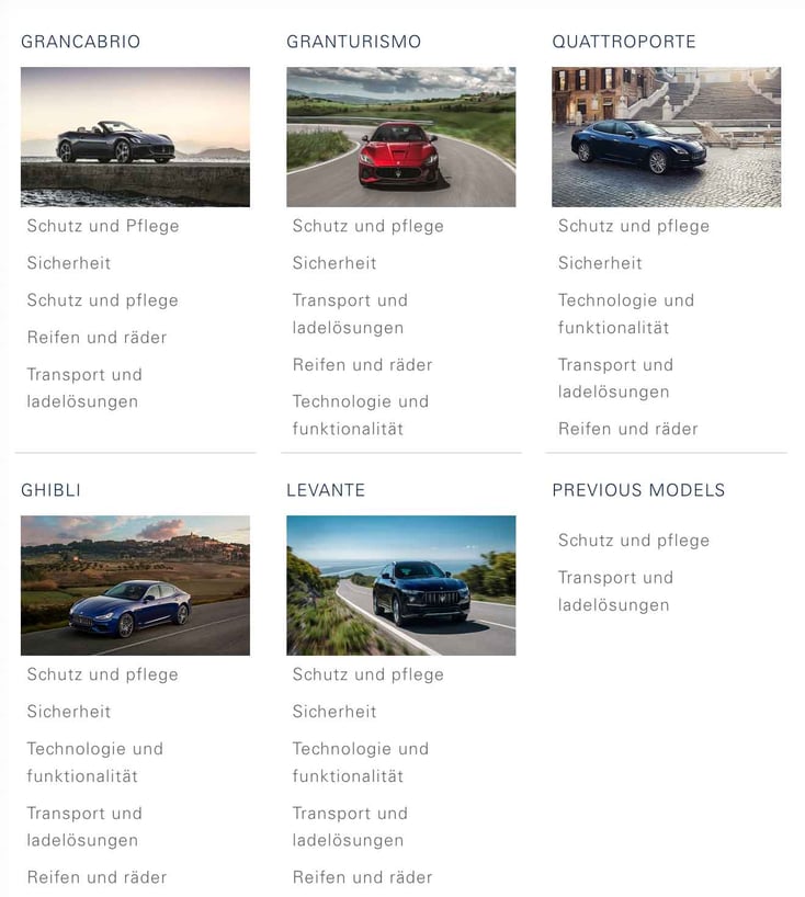 Maserati Autozubehör