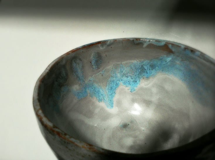 Cuenco de cerámica esmaltado