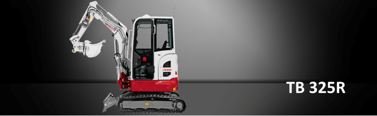 Bild: Kurzheckbagger TB 325R von Takeuchi Maschinengewicht 2.440 kg