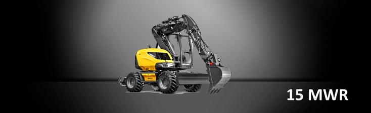 Bild: Mecalac Mobilbagger 15 MWR vom Händler Ertl + Tegtmeyer in Bayern