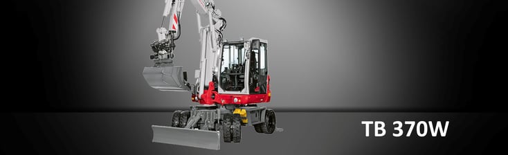 Bild: Takeuchi Mobilbagger TB 370 W