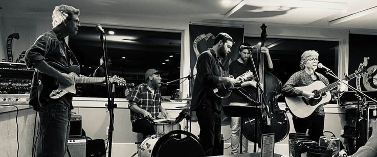 High Range Band playing at Nippo Lake Bluegrass in Barrington, NH 2022