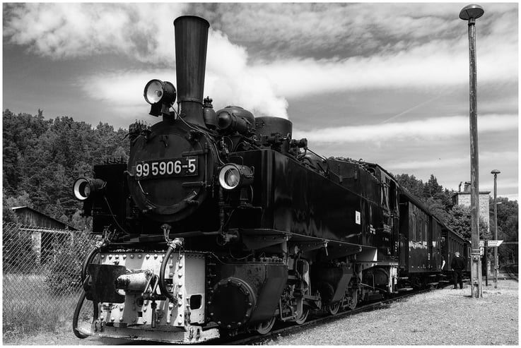 Mallet-Dampflokomotive 99 5906-5 - Bahnhof Wernigerode - Harzer Schmalspurbahnen