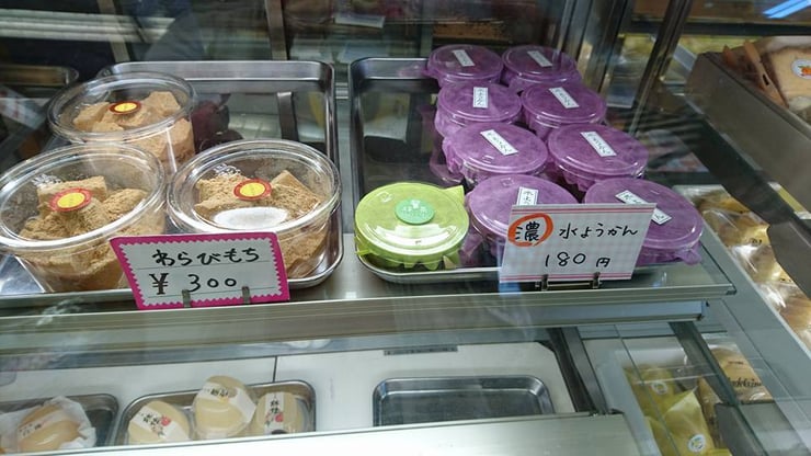 白石菓子舗　わらびもち　濃水ようかん