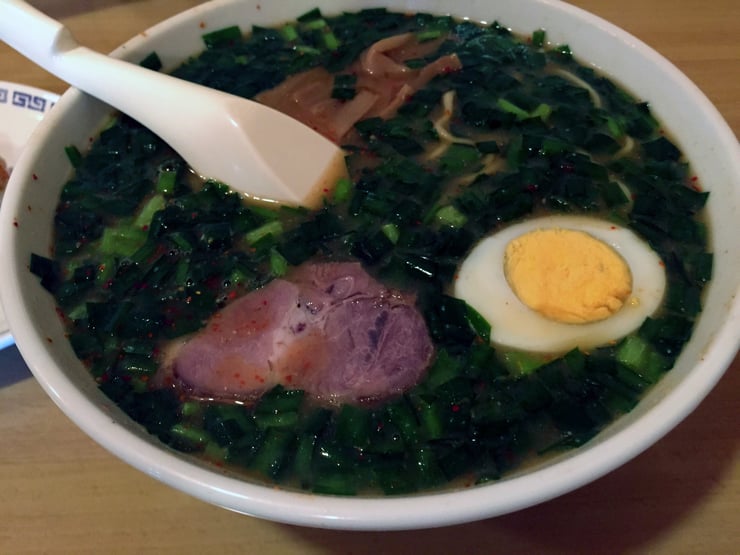 チンテイの激辛ラーメン(ニラ入り）700円