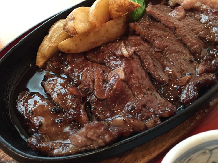 食彩工房 橙やのメニュー　サーロイン定食（120g）850円