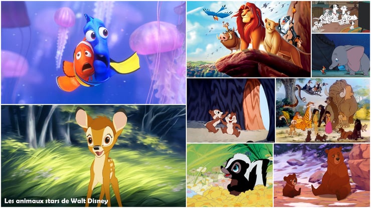 les animaux stars de Walt Disney