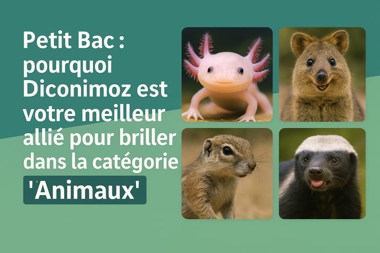 Petit Bac : pourquoi Diconimoz est votre meilleur allié pour briller dans la catégorie "Animaux"