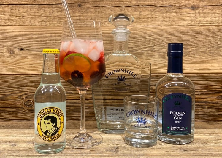 London Dry Gin, Gin aus Österreich, Crownhill Destillerie, österreichischer Gin, Longdrink, Tonic Water, Falstaff 91 Punkte 2021