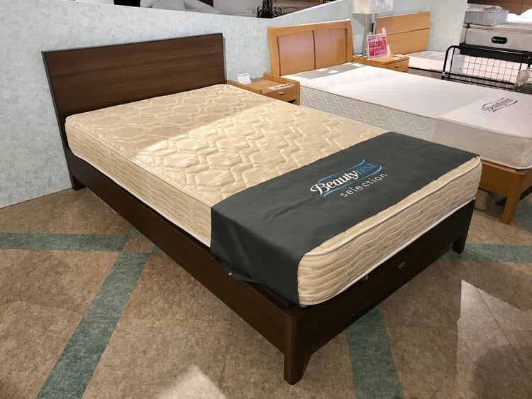 シモンズ　ベッド　セミダブル　ラパン　東京デザインセンター　栃木県家具　鹿沼市　東京インテリア　アウトレット　展示処分