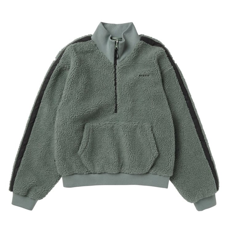 Mystic Teddy Zip Up Sweat Women Frozen Green im Angebot bei WindSucht