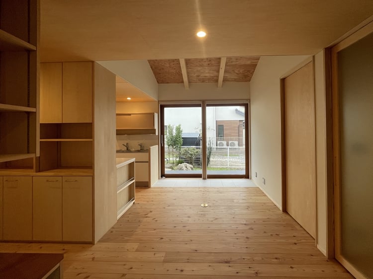 出川町の家Ⅰ　松本市　完成見学会　news設計室　出川町の家Ⅰ　オープンハウス　平屋建て　平屋　長野県産材の家