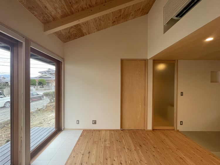 出川町の家Ⅰ　松本市　完成見学会　news設計室　出川町の家Ⅰ　オープンハウス　平屋建て　平屋　長野県産材の家