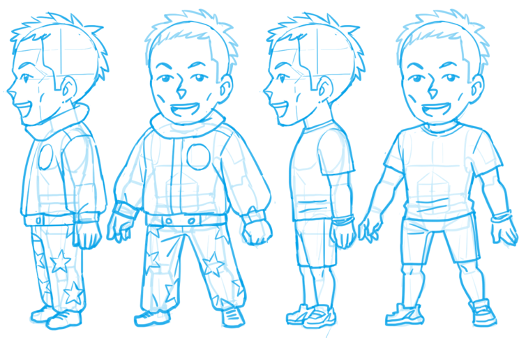 似顔絵キャラクターデザイン