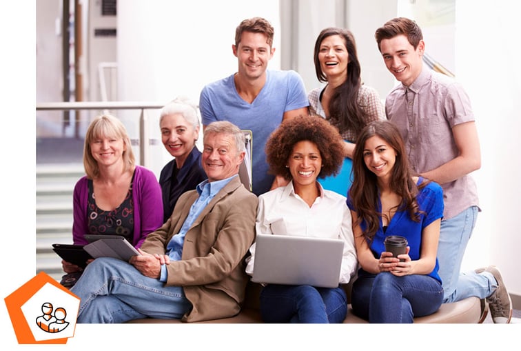 A very diverse group of people who should attend to this Design Thinking Workshop