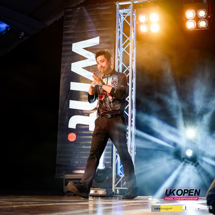 5月『WNT. UKオープン』にて。大井は9位（vs T・スタイアー）。この大会からA・ヤップ（シンガポール）の快進撃が始まった