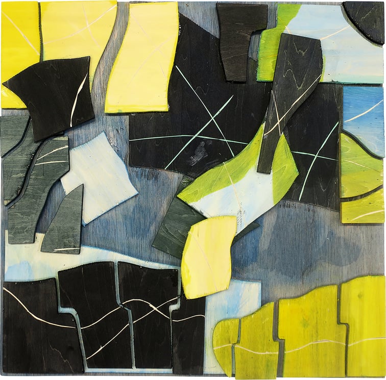 《海と光》（45×45㎝）6年生　Mさん