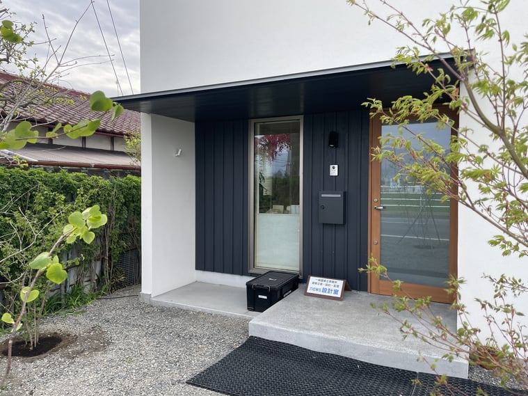 長野県　松本市　建築設計事務所　建築家　news設計室　丸山和男　住宅設計　設計監理　news設計室新事務所　植栽工事