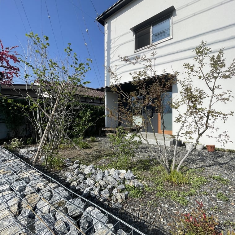 長野県　松本市　建築設計事務所　建築家　news設計室　丸山和男　住宅設計　設計監理　news設計室新事務所　植栽　新緑の季節