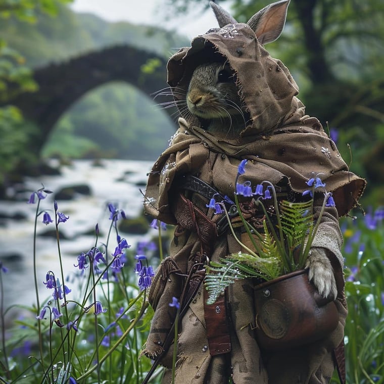 Rabbit Guardian of The Glen © 2024 Victoria Beata. All rights reserved.