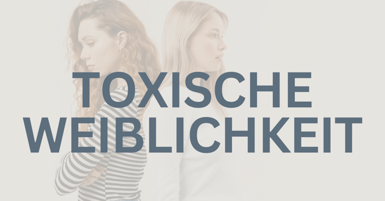 Zwei Frauen stehen Rücken an Rücken als Symbol für toxische Weiblichkeit und Konkurrenz unter Frauen