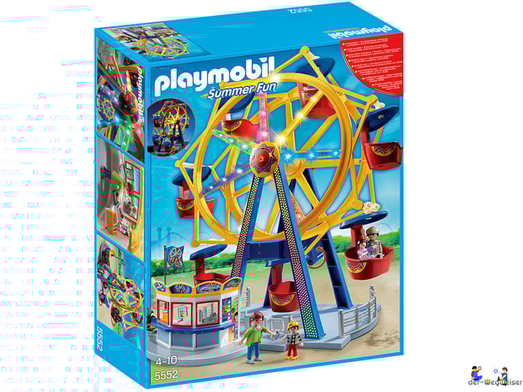 Bei der Bestellung im Onlineshop der-Wegweiser erhalten Sie das Playmobil Paket 5552 "Riesenrad mit bunter Beleuchtung".