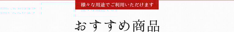 おすすめ商品