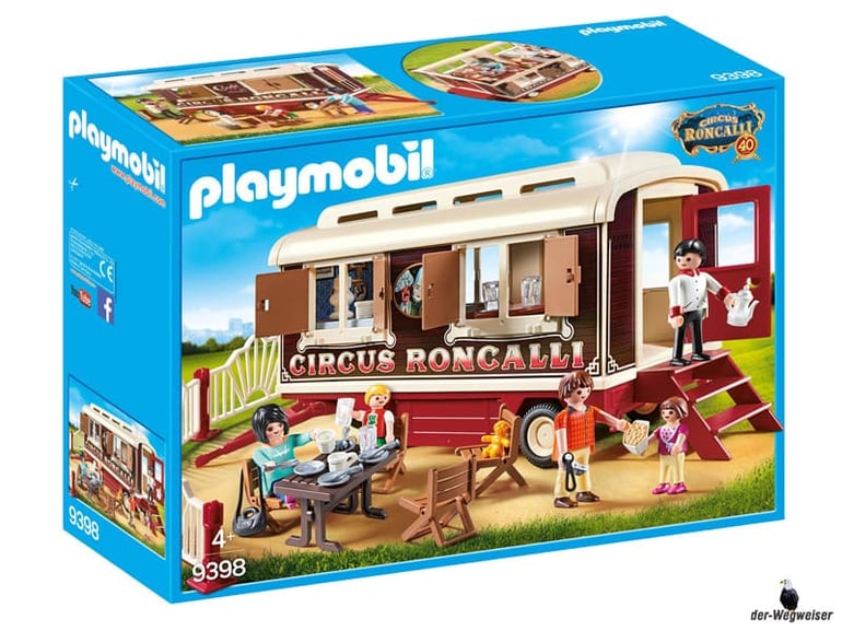 Bei der Bestellung im Onlineshop der-Wegweiser erhalten Sie das Playmobil Paket 9398 "Zirkus Roncalli".
